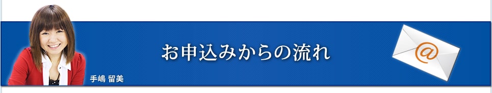 お申し込みからの流れ